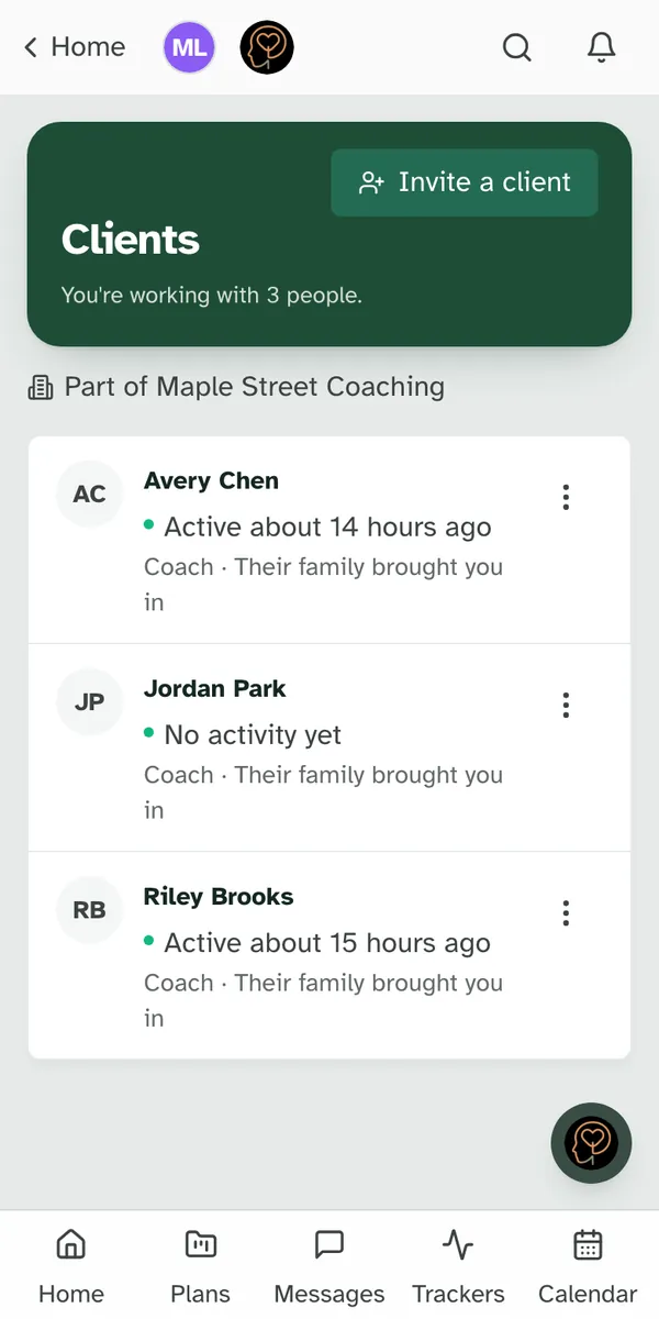 The same page on a phone