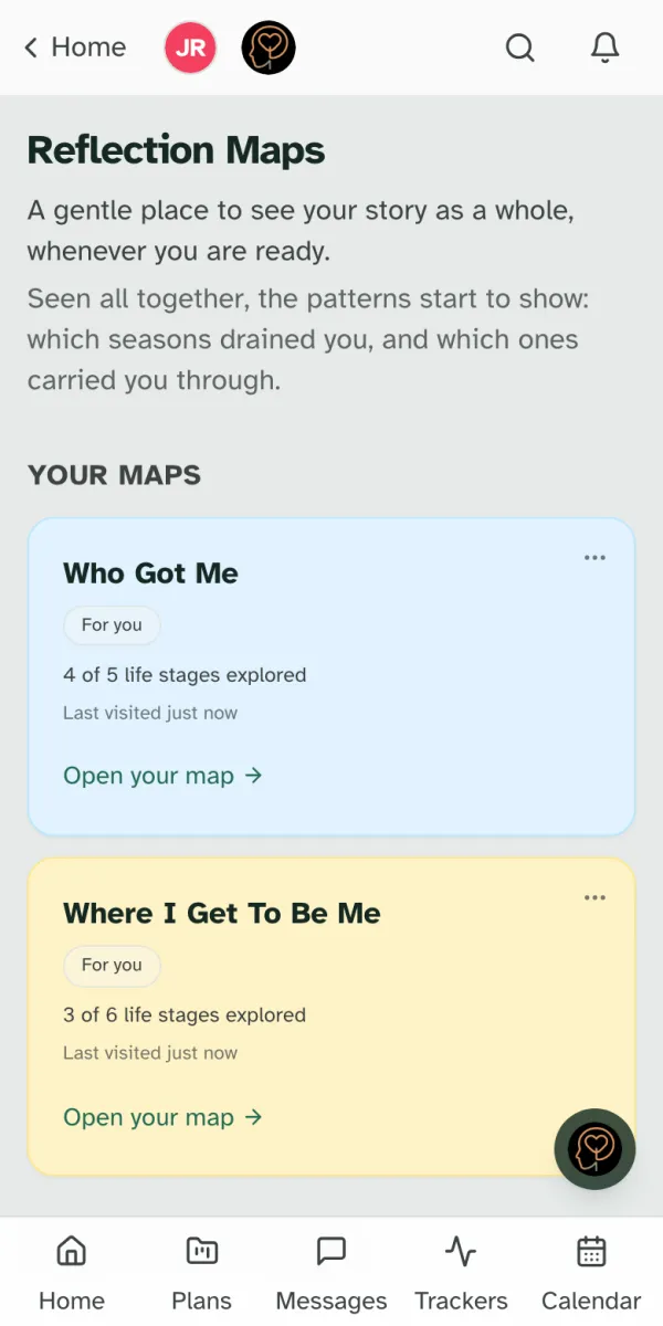 The same page on a phone